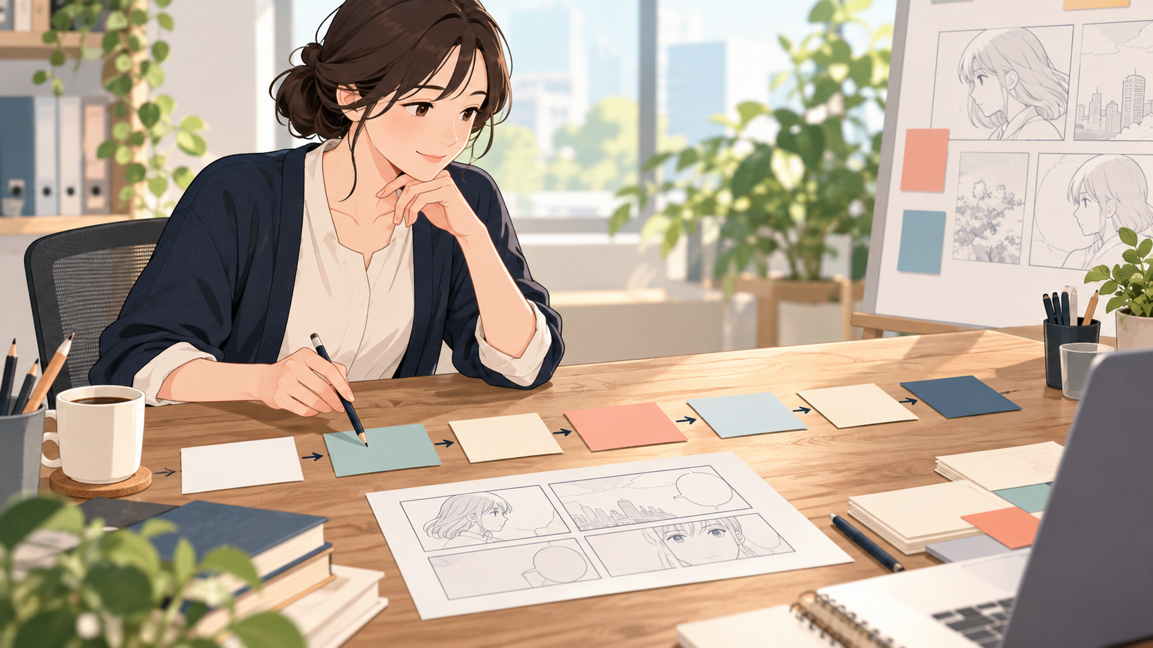 企業マンガ制作のスケジュール表｜工程と遅れを防ぐ進め方のイメージ