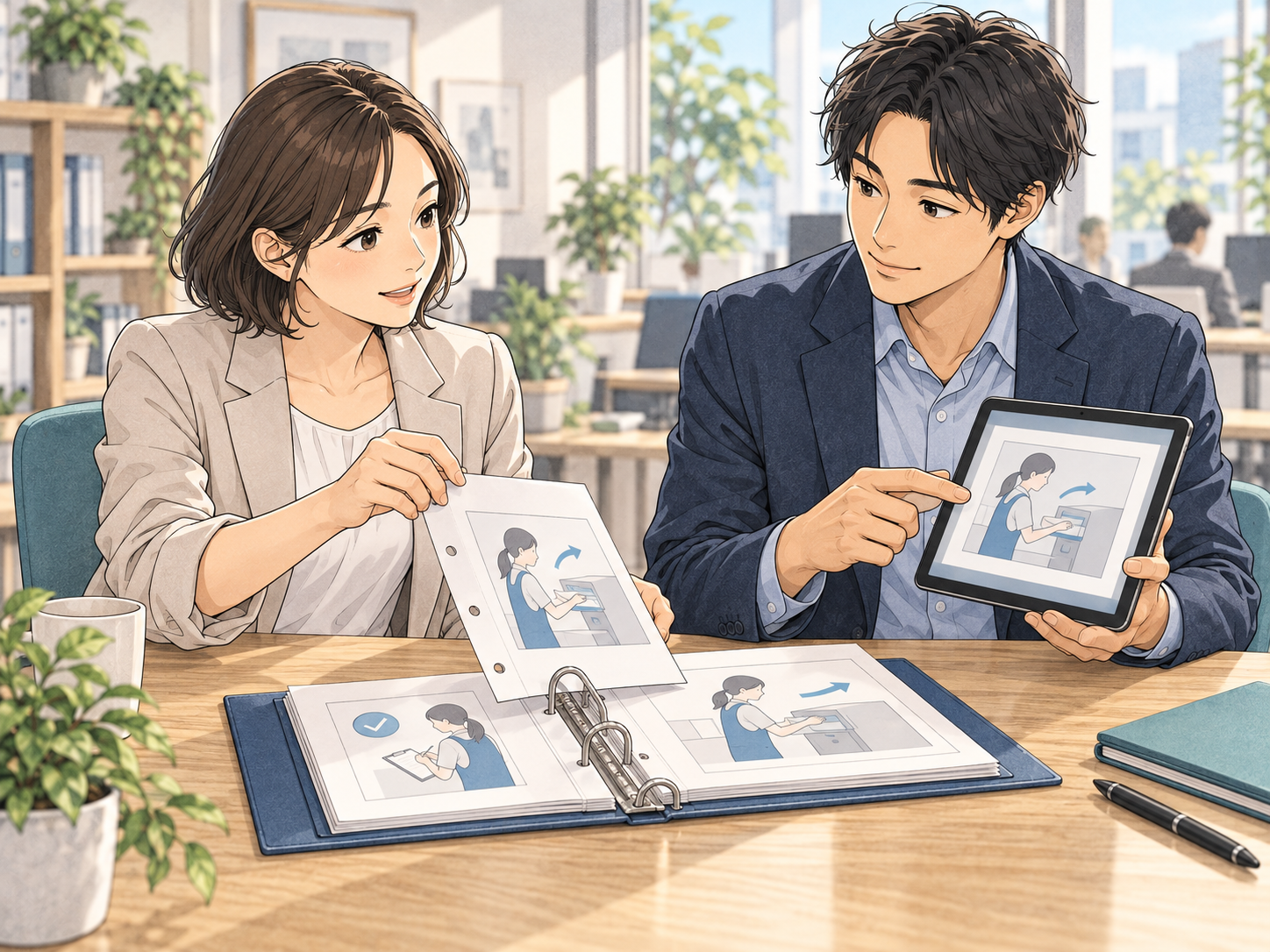 漫画マニュアルの更新方法｜作りっぱなしを防ぐ構成と運用ルールのイメージ