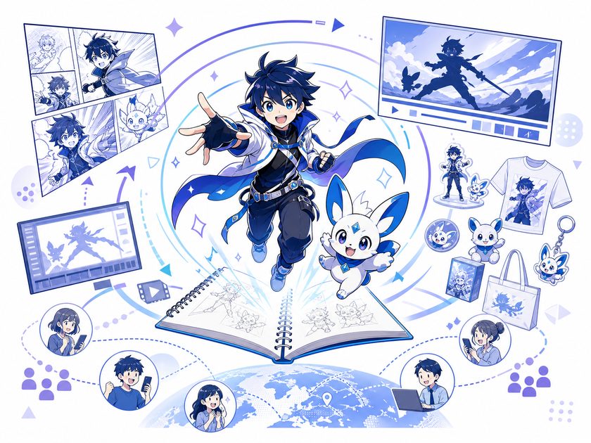 AI漫画制作とは?メリットと人間の役割のイメージ